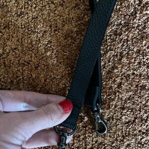 Bandolier black leather strap